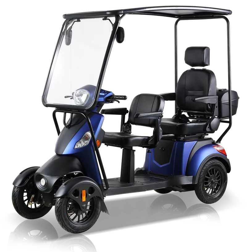 Two-seater mobility scooters