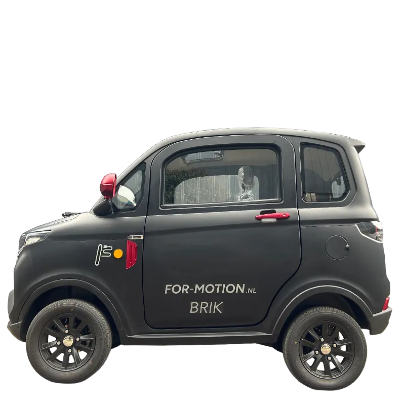 For Motion Brik, a black enclosed mobility scooter