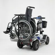 Wheelchair holder on back of car